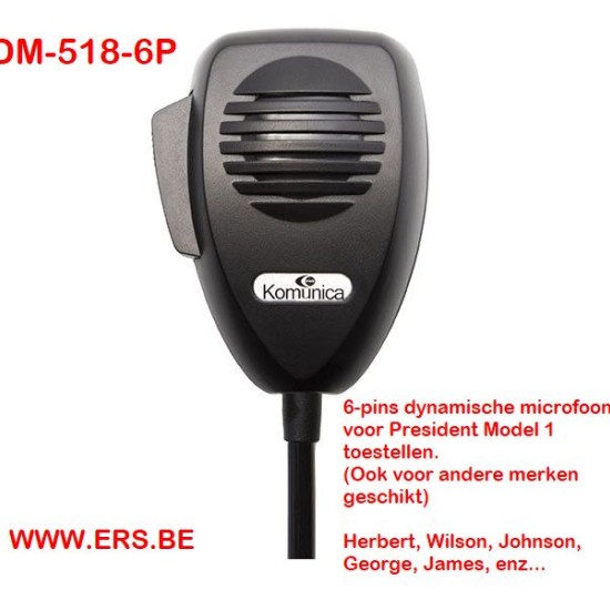 DM-518-6P  Dynamische Microfoon