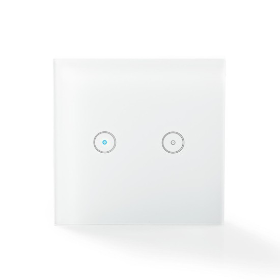 Wi-Fi smart lichtschakelaar | Dubbel WIFIWS20WT