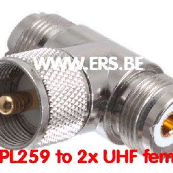 PL 259 to 2x UHF fem
